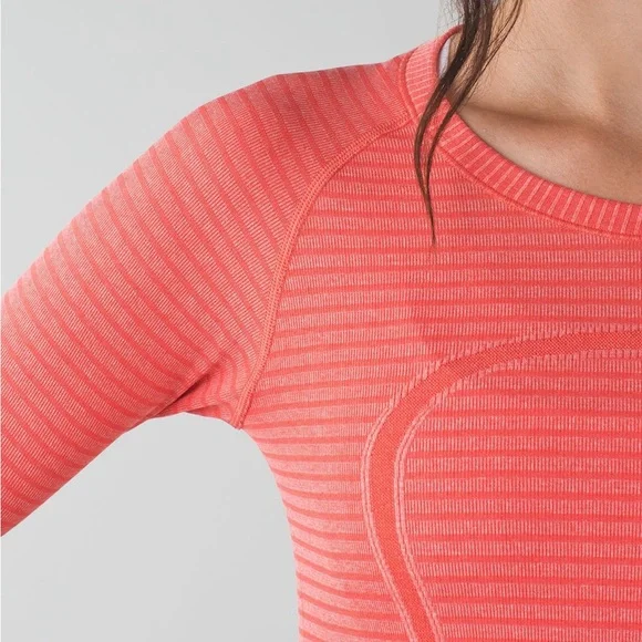 Lululemon  swiftly tech Coral Long Sleeve Top - Picture 2 of 16